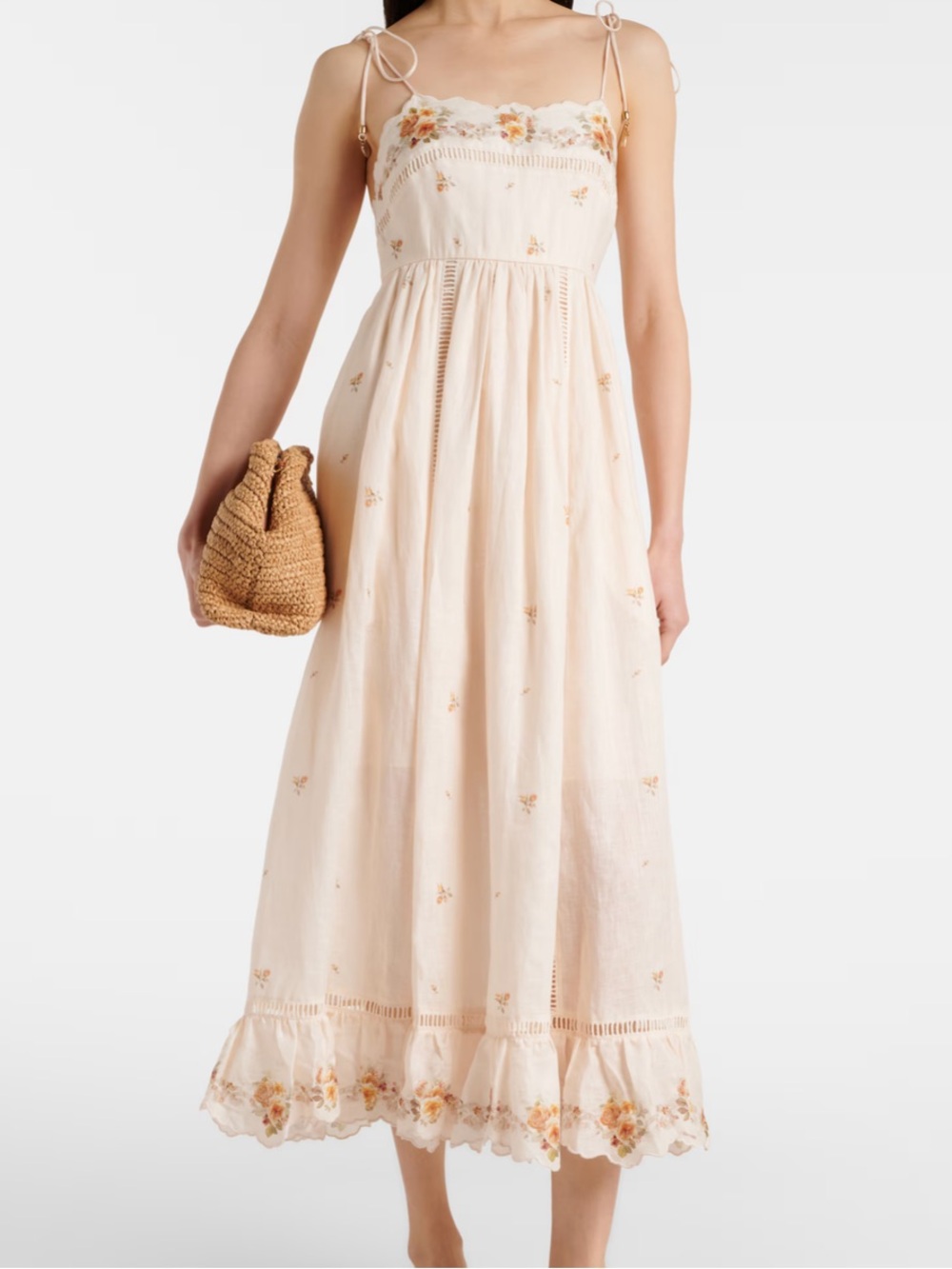 ZIMMERMANN

Linen Midi Dress with Floral Print - Picture 8 of 8